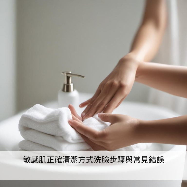 敏感肌正確清潔方式洗臉步驟與常見錯誤